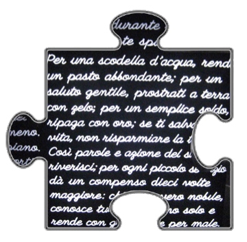 Opera su puzzle polietilene di Carlo Dulla